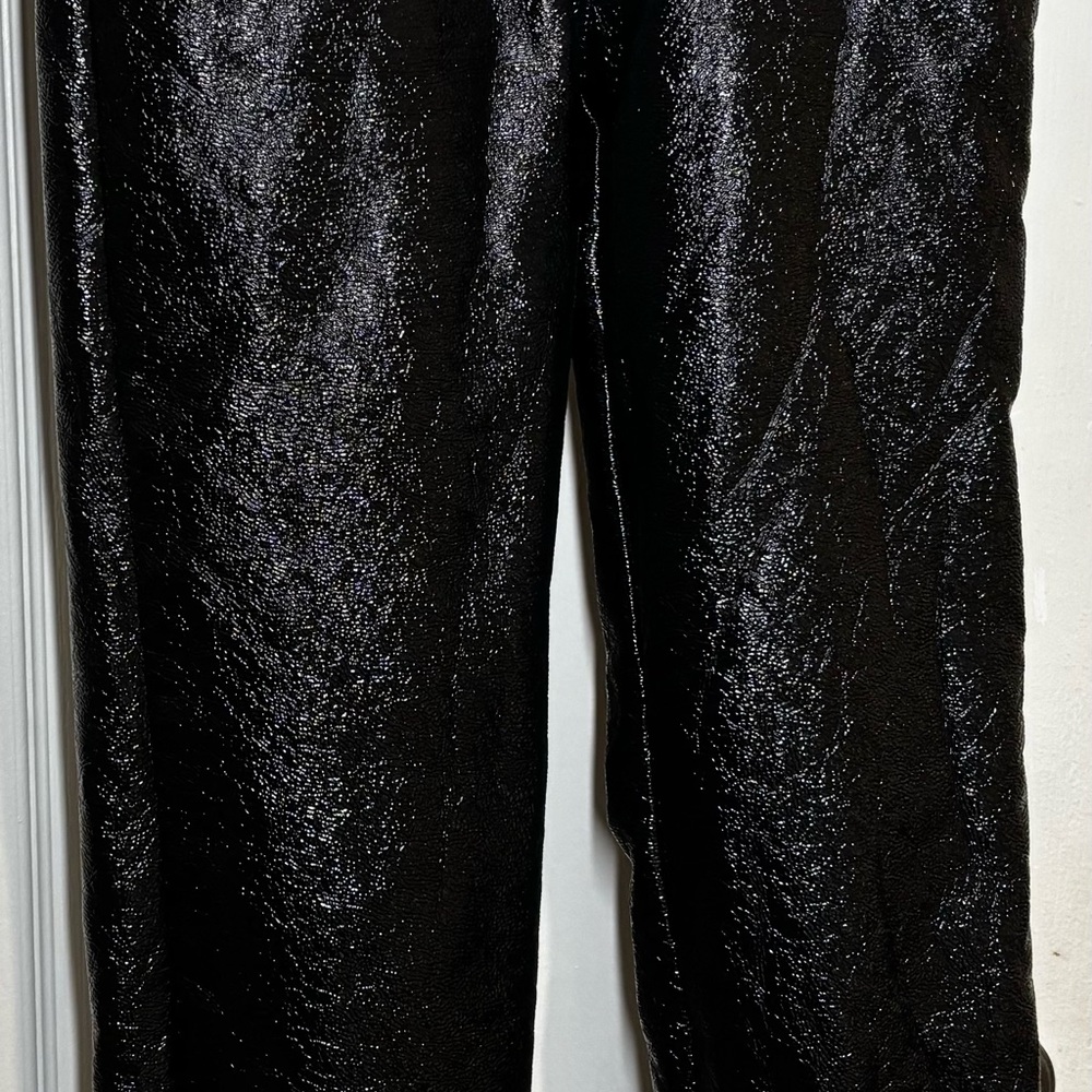 Aritzia Wilfred Black Faux Leather Pants High Rise Size 00